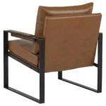 Rosalind Brown Leather Accent Chair By Coaster Furniture - Image 6