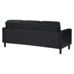 Ruth Upholstered Black Leather Sofa By Coaster Furniture - Image 4