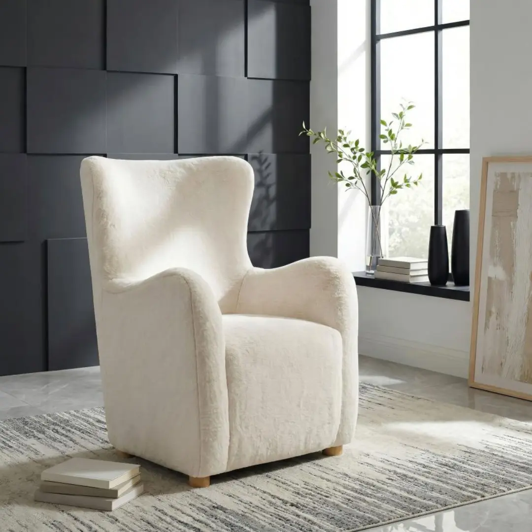 Thornton Modern High Back Accent Chair By Coaster Furniture | U-Trade Furniture Thornton Modern High Back Accent Chair By Coaster Furniture - Image 1