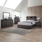 Conwy 4 Pc Grey Bedroom Set Queen by Furniture Of America