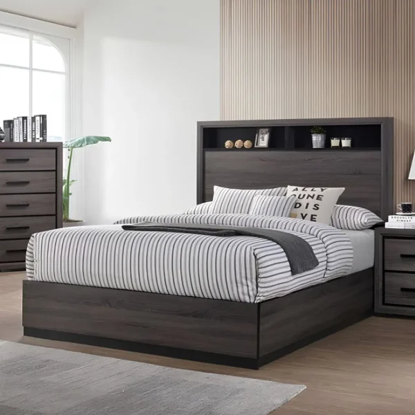 Conwy 4 Pc Grey Bedroom Set Queen by Furniture Of America - Image 2