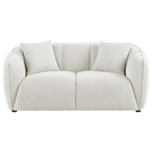 Aleisha Fabric Modern Loveseat Sofa By Coaster Furniture - Image 3
