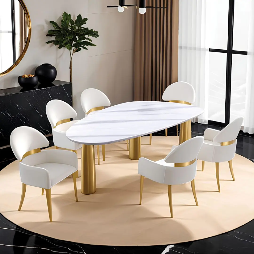 Northam White 7 Piece Dining Set by Furniture Of America | U-Trade Furniture Northam White 7 Piece Dining Set by Furniture Of America - Image 1