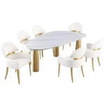 Northam White 7 Piece Dining Set by Furniture Of America - Image 2