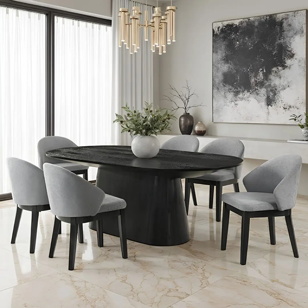 Tottenham 5 Pc Black Dining Room Set by Furniture Of America | U-Trade Furniture Tottenham 5 Pc Black Dining Room Set by Furniture Of America - Image 1