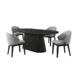 Tottenham 5 Pc Black Dining Room Set by Furniture Of America - Image 2