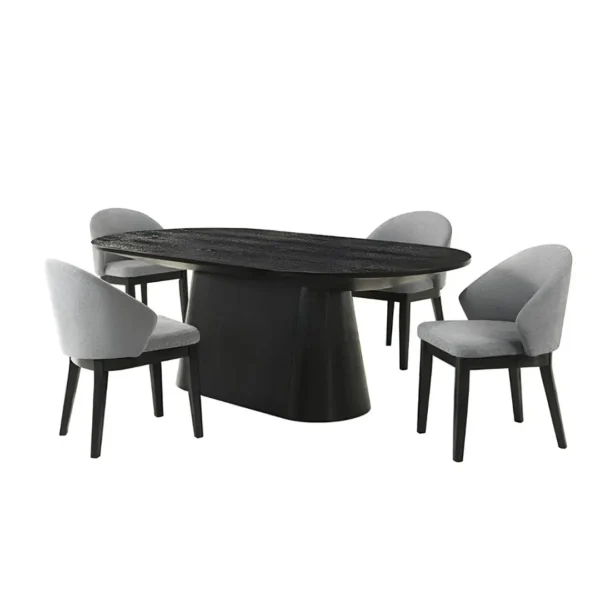 Tottenham 5 Pc Black Dining Room Set by Furniture Of America - Image 2