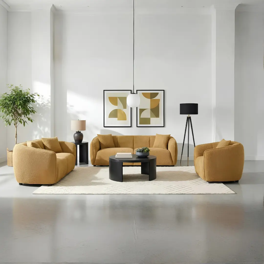 Aleisha Upholstered 3 Piece Sofa Set By Coaster Furniture | U-Trade Furniture Aleisha Upholstered 3 Piece Sofa Set By Coaster Furniture - Image 1