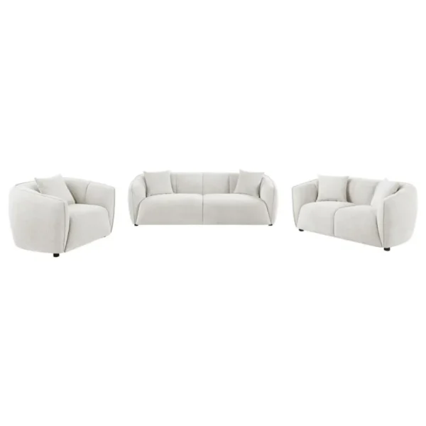 Aleisha Upholstered 3 Piece Sofa Set By Coaster Furniture - Image 3