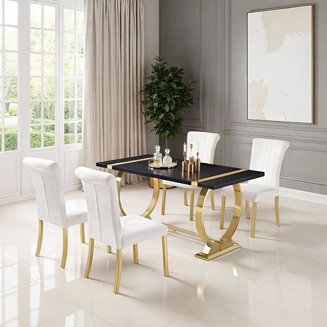 Horley 5 piece dining set by Furniture Of America | U-Trade Furniture Horley 5 piece dining set by Furniture Of America - Image 1