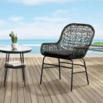 Zalika Black Outdoor Seating Set By Furniture of America - Image 2