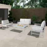 Shomari White Outdoor Sofa Set By Furniture of America