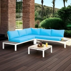 Winona Sectional Outdoor Patio Furniture Set By Furniture of America