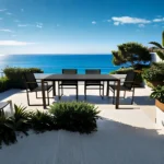 Oswego Black Outdoor Dining Set By Furniture of America - Image 4