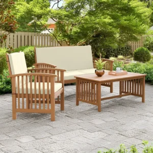 Kyushu Beige 3 Piece Patio Set By Furniture of America