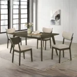 Huttwil 5 Pc Rectangular Counter Height Table Set by Furniture Of America