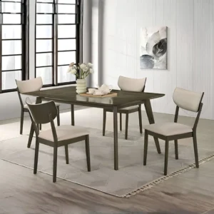 Huttwil 5 Pc Rectangular Counter Height Table Set by Furniture Of America