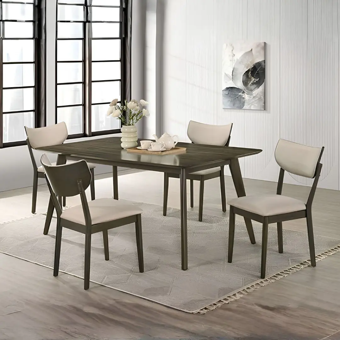 Huttwil 5 Pc Rectangular Counter Height Table Set by Furniture Of America | U-Trade Furniture Huttwil 5 Pc Rectangular Counter Height Table Set by Furniture Of America - Image 1