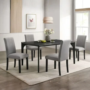 Amelio 5 Pc Gray Dining Room Set by Furniture Of America
