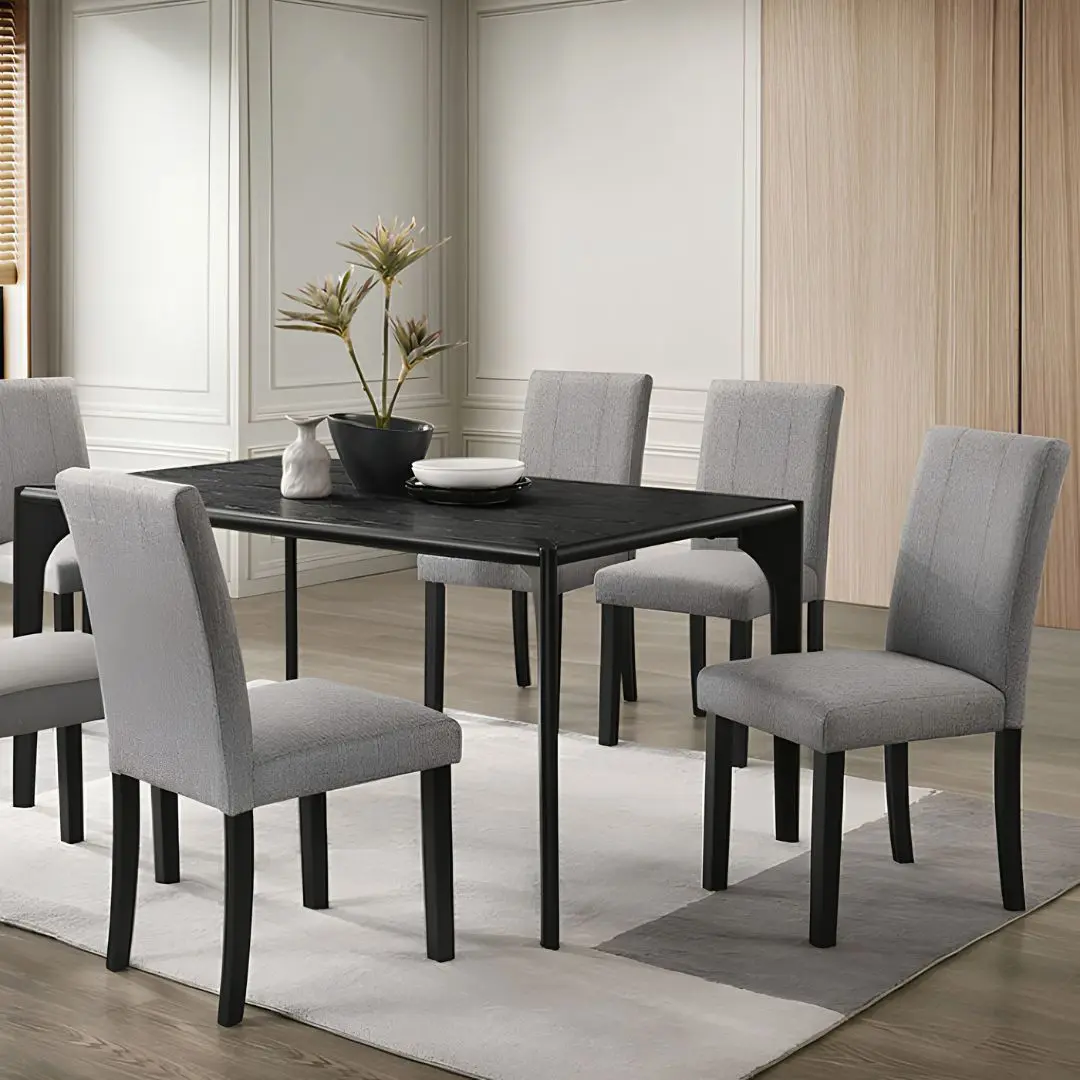 Amelio 7 Pc Wooden Dining Table Set by Furniture Of America | U-Trade Furniture Amelio 7 Pc Wooden Dining Table Set by Furniture Of America - Image 1