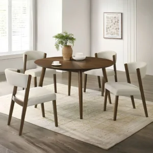 Raissa 5 Pc Round Dining Table Set by Furniture Of America