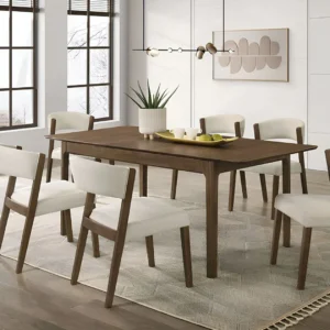 Raissa 7 Piece Walnut Dining Set by Furniture Of America