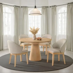 Tottenham 5 Pc Contemporary Round Dining Room Sets by Furniture Of America