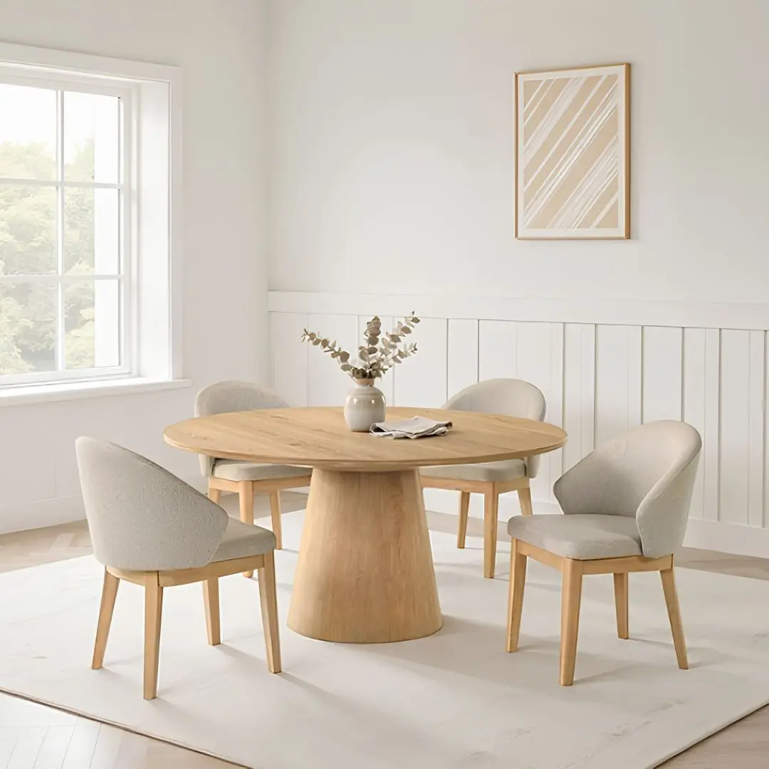 Tottenham 5 Pc 59″ Round Dining Set by Furniture Of America | U-Trade Furniture Tottenham 5 Pc 59" Round Dining Set by Furniture Of America - Image 1