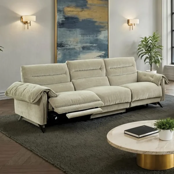 Morley Fabric Power Reclining Sofa by Furniture of America - Image 4