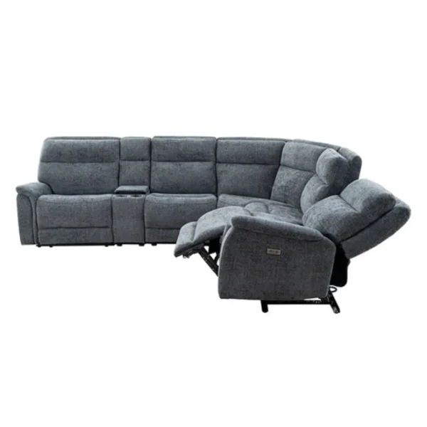 Mattheus Power Reclining Sectional by Furniture of America - Image 2