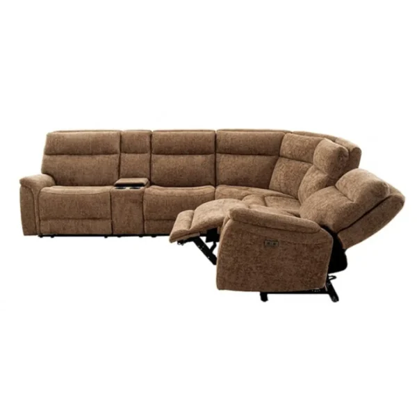 Mattheus Power Reclining Sectional by Furniture of America - Image 5