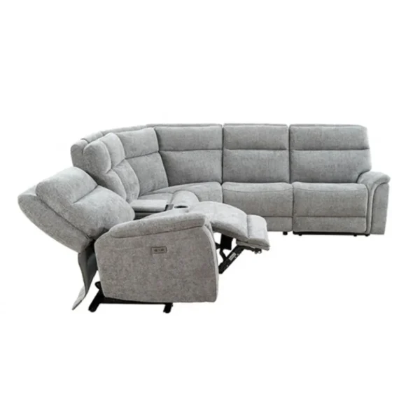 Mattheus Power Reclining Sectional by Furniture of America - Image 6