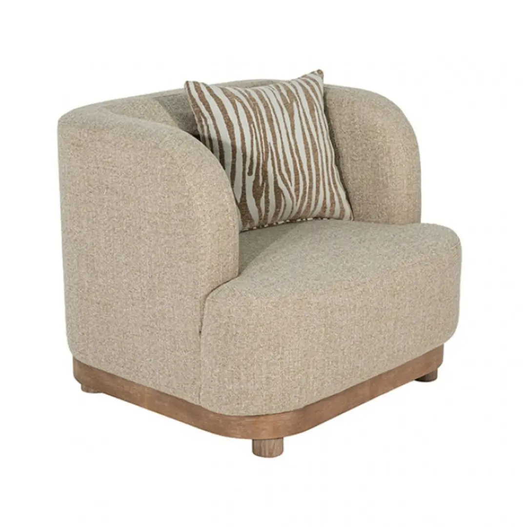 Sarabi Brown Carved Wood Armchair by Furniture of America | U-Trade Furniture Sarabi Brown Carved Wood Armchair by Furniture of America - Image 1