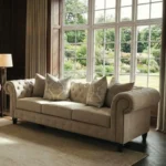 Ammirati Beige 3 Seater Sofa by Furniture of America