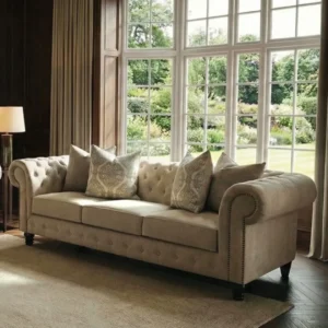 Ammirati Beige 3 Seater Sofa by Furniture of America