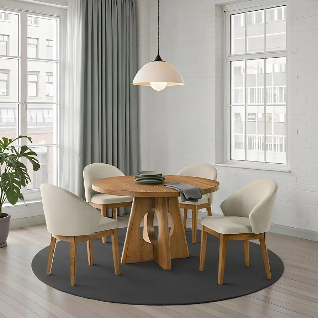 Ozark 5 Pc Walnut Dining Table Set by Furniture Of America | U-Trade Furniture Ozark 5 Pc Walnut Dining Table Set by Furniture Of America - Image 1