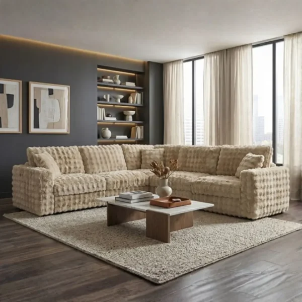 Mckenna L-Shaped Modular Sectional Sofa by Furniture of America - Image 2