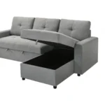 Giorgi Sleeper Sectional Sofa with Storage by Furniture of America - Image 4