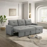 Giorgi Sleeper Sectional Sofa with Storage by Furniture of America - Image 6
