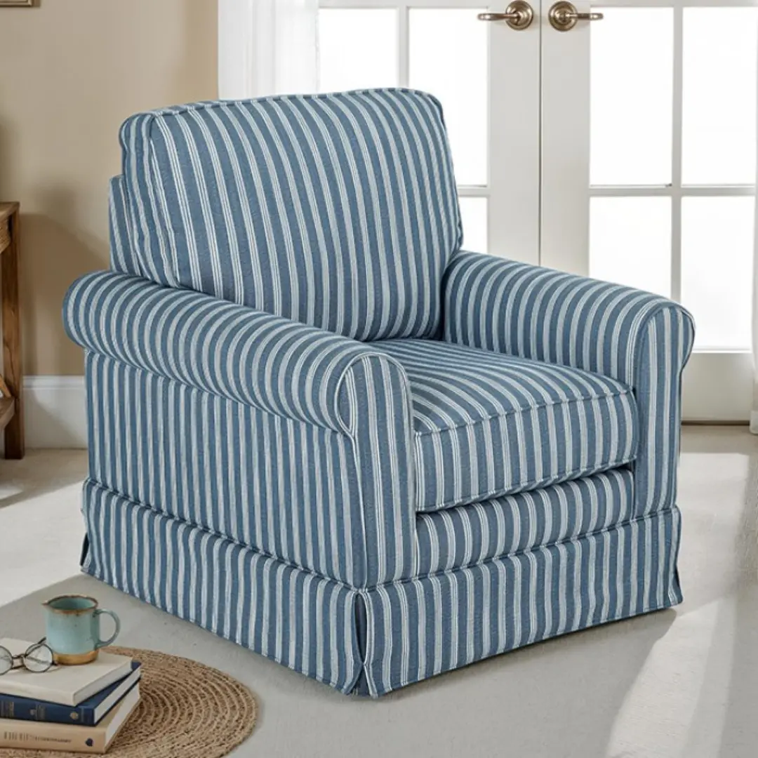 Peggy Striped Accent Chair by Furniture of America | U-Trade Furniture Peggy Striped Accent Chair by Furniture of America - Image 1
