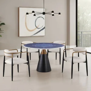 Hobro 5 Pc Contemporary Black Dining Room Sets by Furniture of America