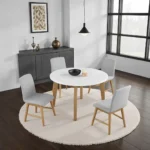 Mandier 5 Pc Round Small Dining Set by Furniture of America