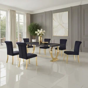 Horley 7 Pc Glam Dining Table Set by Furniture of America