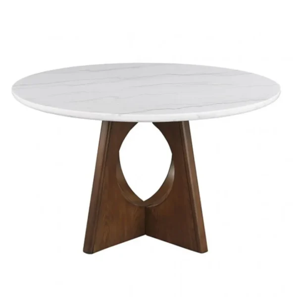 Ostbirk 5 Pc Modern Walnut Dining Set by Furniture of America - Image 2