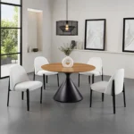 Athan 5 Pc Contemporary Dining Room Sets Black by Furniture of America