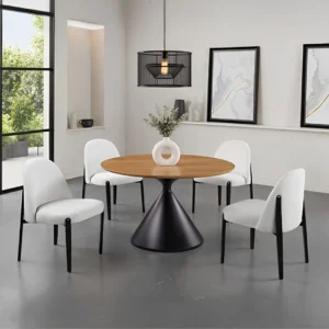Athan 5 Pc Contemporary Dining Room Sets Black by Furniture of America