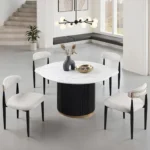 Borden Round Dining Table Set for 6 by Furniture of America