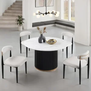 Borden Round Dining Table Set for 6 by Furniture of America