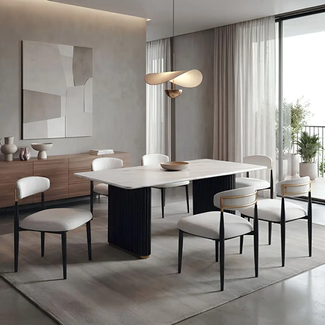 Minden Contemporary Dining Room Sets for 6 by Furniture of America | U-Trade Furniture Minden Contemporary Dining Room Sets for 6 by Furniture of America - Image 1
