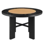 Gaetani 5 Pc Black Round Table Dining Set by Furniture of America - Image 2